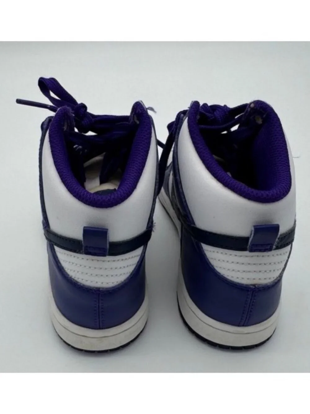 Nike Dunk High Sneakers DH9753-100 Electro Purple/Navy/White Shoes Youth Size 1Y